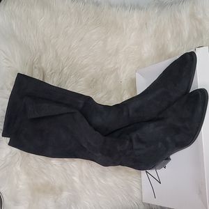 Women's Markon Aramis, Black Suede, US Size 9W